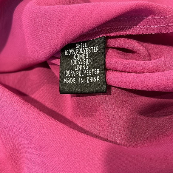 Adrianna Papell Purple Merlot Colored Midi size 10 Silk Lined Embroidered Beaded - Picture 7 of 9